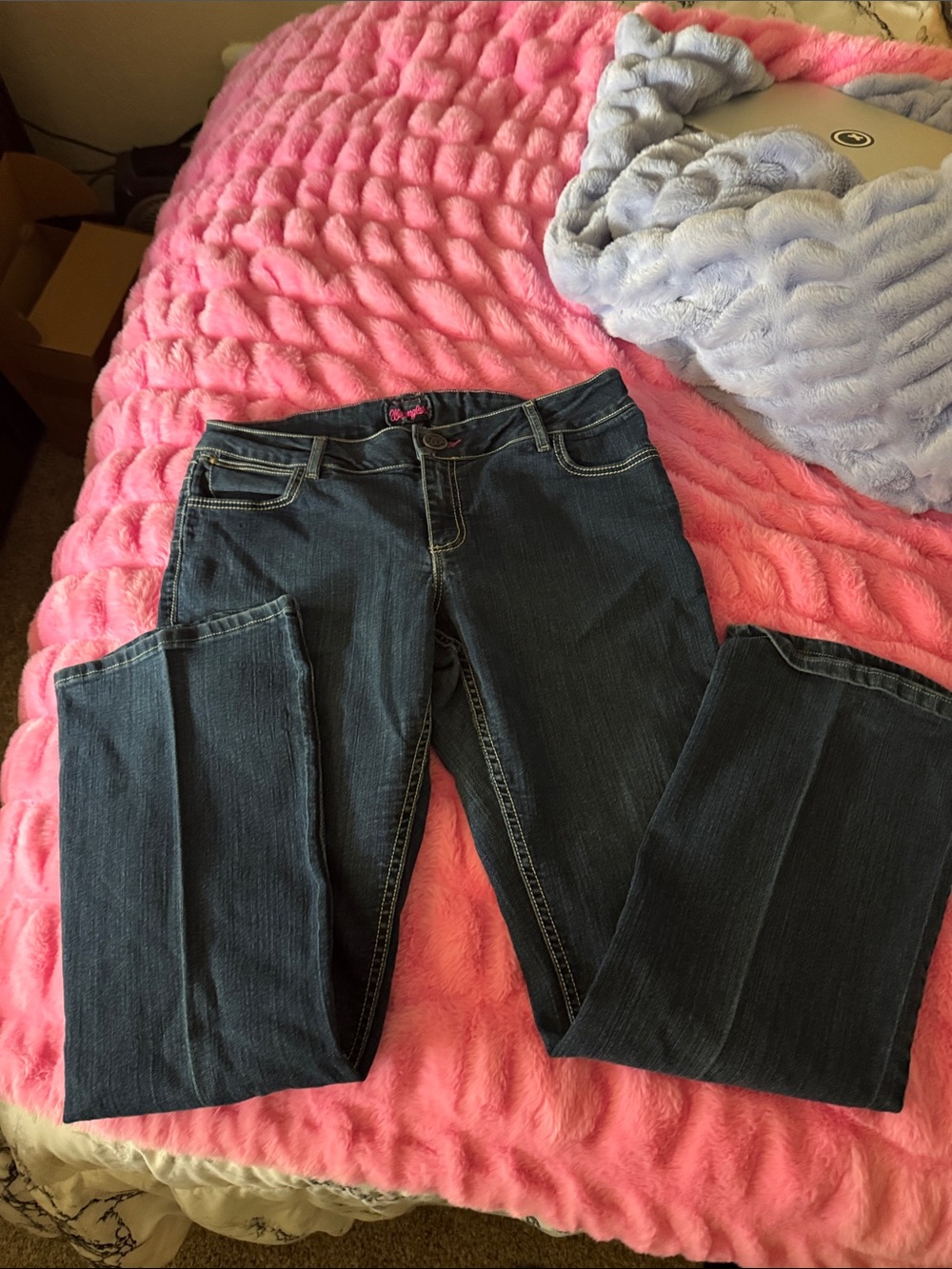Wrangler Women's Dark Blue Boot Cut Jeans